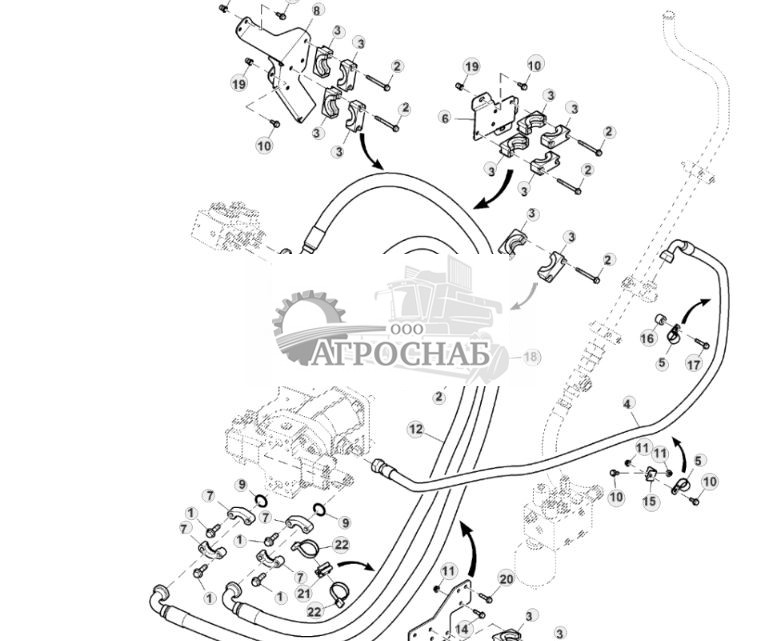 Гидравлические шланги заднего моста, трансмиссия с кнопочным переключением передач - ST828637 183.jpg